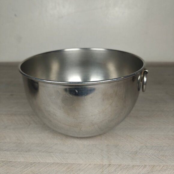 Vintage Revere Ware Pre-68 Stainless Steel Mixing Bowl With Handle Ring 8.5" - Picture 6 of 8